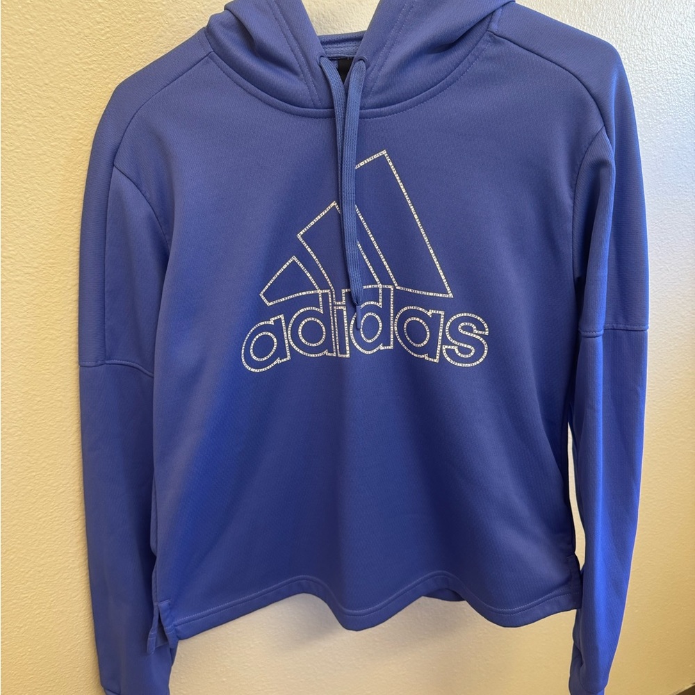 Adidas Blue/violet Pullover Hoodie